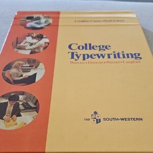 College Typewriting Textbook - Yellow/Orange Cover